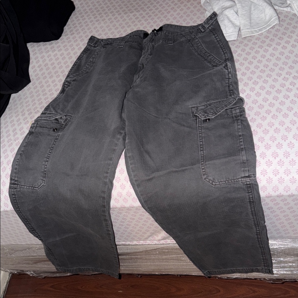 Cotton On Men's Charcoal Cargo Pants